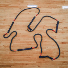 Load image into Gallery viewer, DEFENSE ON A STRING BASKETBALL - 1 unit of 5 belts connected by 5 bungees
